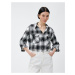 Koton Lumberjack Shirt with Pockets and Snaps