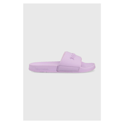Šľapky Juicy Couture dámske, fialová farba
