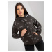 Women's plus size khaki sweatshirt with printed design