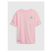 Ružové detské tričko GAP