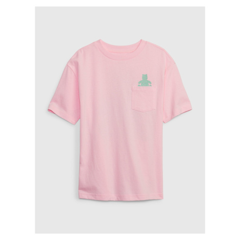 Ružové detské tričko GAP