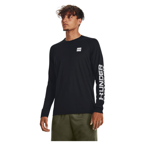 Tričko Under Armour Tech Prt Fill Ls Black