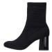 Tommy Hilfiger Čižmy - TH KNITTED MID HEEL BOOT čierne