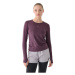 Dámske tréningové tričko s dlhým rukávom 4F LONGSLEEVE FNK-WAW24TFLOF249-50S-DARK VIOLET