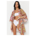 Trendyol Ethnic Pattern Mini Woven 100% Cotton Kimono & Kaftan