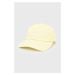Detská čiapka Pepe Jeans žltá farba, jednofarebná