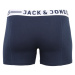 JACK & JONES Boxerky 'Sense'  námornícka modrá / šedobiela