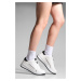 Marjin Women's Sneaker High Sole Lace Up Sneakers Sitas White
