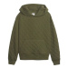 GAP QUILTED CREW Chlapčenská mikina, khaki, veľkosť