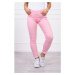 Colorful jeans light pink