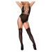 Bodystocking Hot in Here Dark Elegance Farba: Čierna