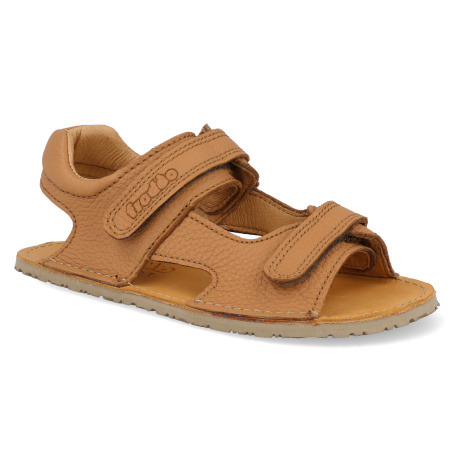 Barefoot dětské sandály Froddo - Flexy Mini Cognac hnědé