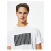 Koton Printed Sports T-Shirt Crew Neck Short Sleeve