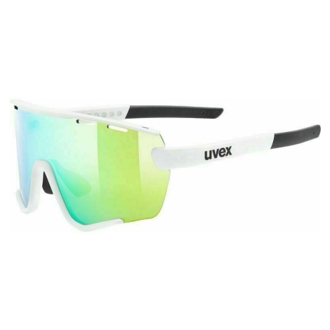 UVEX Sportstyle 236 Set White Mat/Green Mirrored Cyklistické okuliare