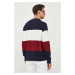 Bavlnený sveter Tommy Hilfiger tmavomodrá farba, teplý
