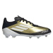 Chlapčenské futbalové kopačky outdoorové ADIDAS F50 League Messi Jr FG gold met cloud white core