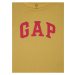 Žlté dievčenské tričko s logom GAP