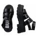 BUFFALO Remienkové sandále 'ASPHA GLD'  čierna