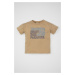 DEFACTO Baby Boy Crew Neck Printed Short Sleeve T-Shirt