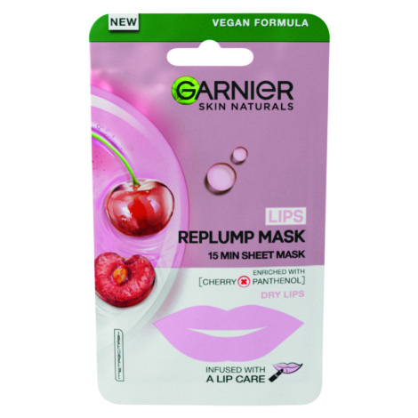 GARNIER Skin Naturals Textilná maska pery Cherry 5 g