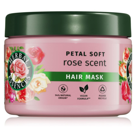 Herbal Essences Rose Scent Petal Soft vyživujúca maska pre suché vlasy