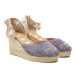 Manebi Espadrilky Acapulco Low Wedge Espadrilles G 0.6 WL Fialová