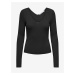 Black women's ribbed sweater ONLY Julie - Women