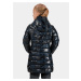 Modrý dievčenský vzorovaný kabát SAM 73