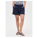 GAP Kraťasy 5" mid rise khaki shorts Modrá