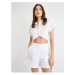 Koton Scallop Mini Shorts Lined Pockets Cotton Normal Waist