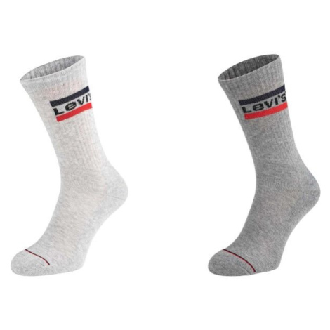 Levi's&reg; MID CUT SPRTWR LOGO 2P Ponožky, sivá, veľkosť