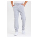 62819 Dewberry Straight Leg Back Pocket Detailed Sweatpants-GREY