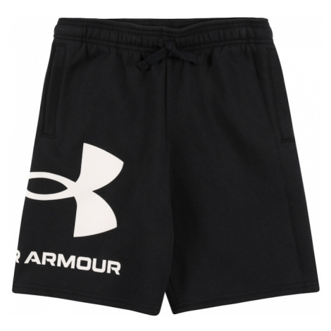 UNDER ARMOUR Športové nohavice 'Rival'  čierna / biela