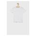 Detské bavlnené tričko Hype biela farba, jednofarebný