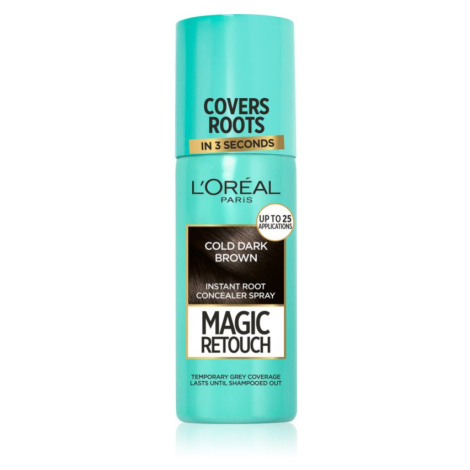 L’Oréal Paris Magic Retouch sprej pre okamžité zakrytie odrastov odtieň Cold Dark Brown