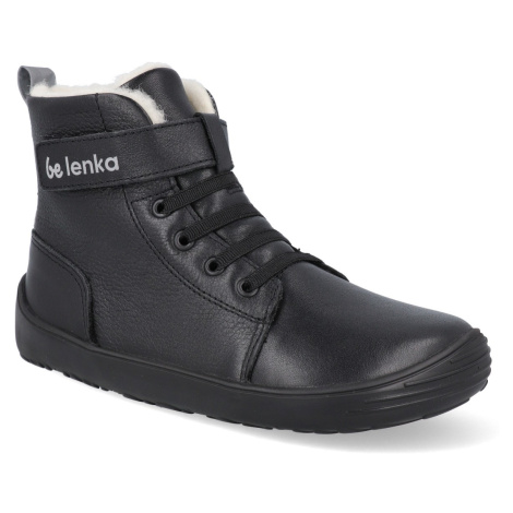 Barefoot detské zimné topánky Be Lenka - Winter Kids čierne