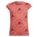 adidas LOGO T1 Dievčenské tričko, ružová, veľkosť