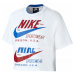 Nike NSW ICN CLSH SS TOP W Dámske tričko, biela, veľkosť