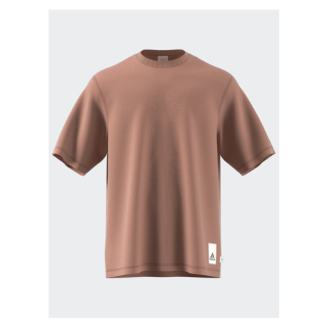 Adidas Tričko Lounge T-Shirt IC4106 Hnedá Loose Fit