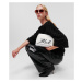 Mikina Karl Lagerfeld Allover Flock Sweatshirt Čierna