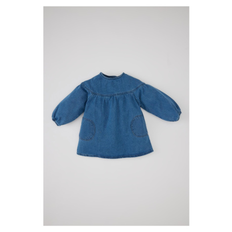 DEFACTO Baby Girl Long Sleeve Jean Dress