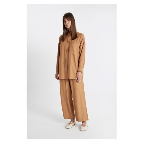 DEFACTO Wide Leg Basic Plain Harem Trousers