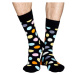HAPPY SOCKS BIG DOT Klasické ponožky, čierna, veľkosť