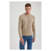 DEFACTO Standard Fit Crew Neck Sweater