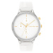 Calvin Klein Analógové hodinky  zlatá / strieborná / biela