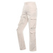 Women's wide pocket pants nax NAX SERDA pastel parchment