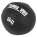 Gorilla Sports Kožený medicinbal, 8 kg, černý