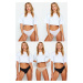 Trendyol Black-White-Skin 5 Pack Bamboo Classic Knitted Panties