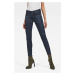 Rifle - G-STAR Lynn Zip Mid Skinny Ankle Wmn NEW tmavomodré