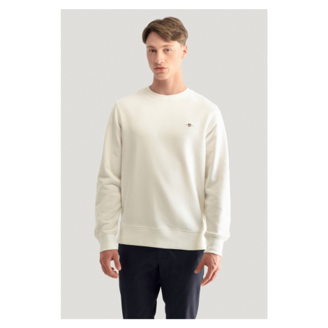 MIKINA GANT REG SHIELD C-NECK SWEAT EGGSHELL